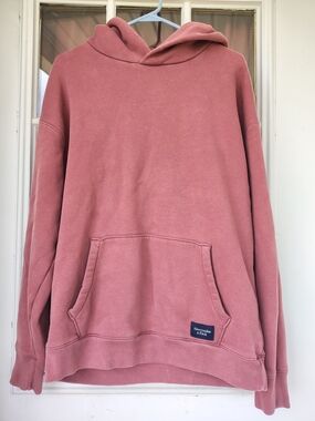 Abercrombie & Fitch Men's Dusty Rose Hoodie Sweater
